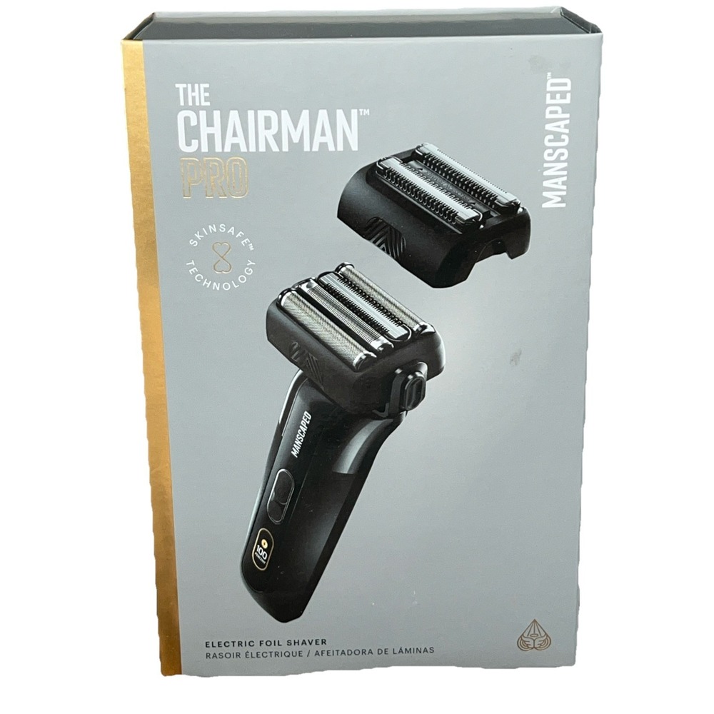 MANSCAPED® The Chairman PRO Men's Foil Face Shaver - Two Interchangeable Blades